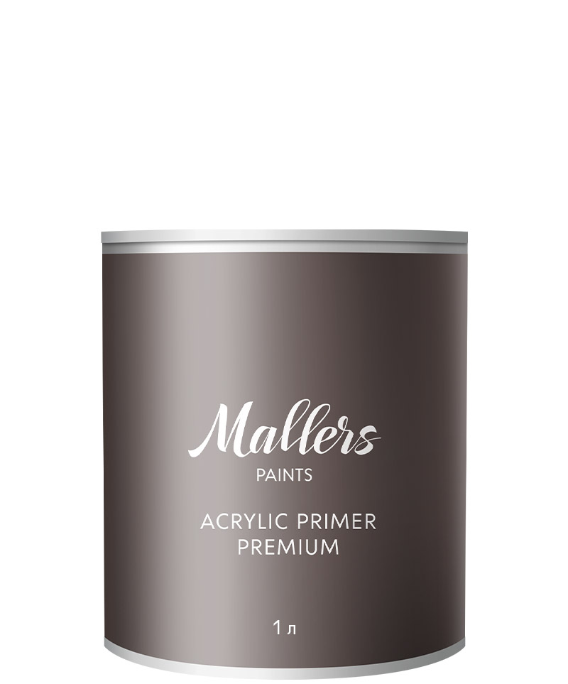Mallers Acrylic Primer Premium (1 л) - пигментированная грунтовка